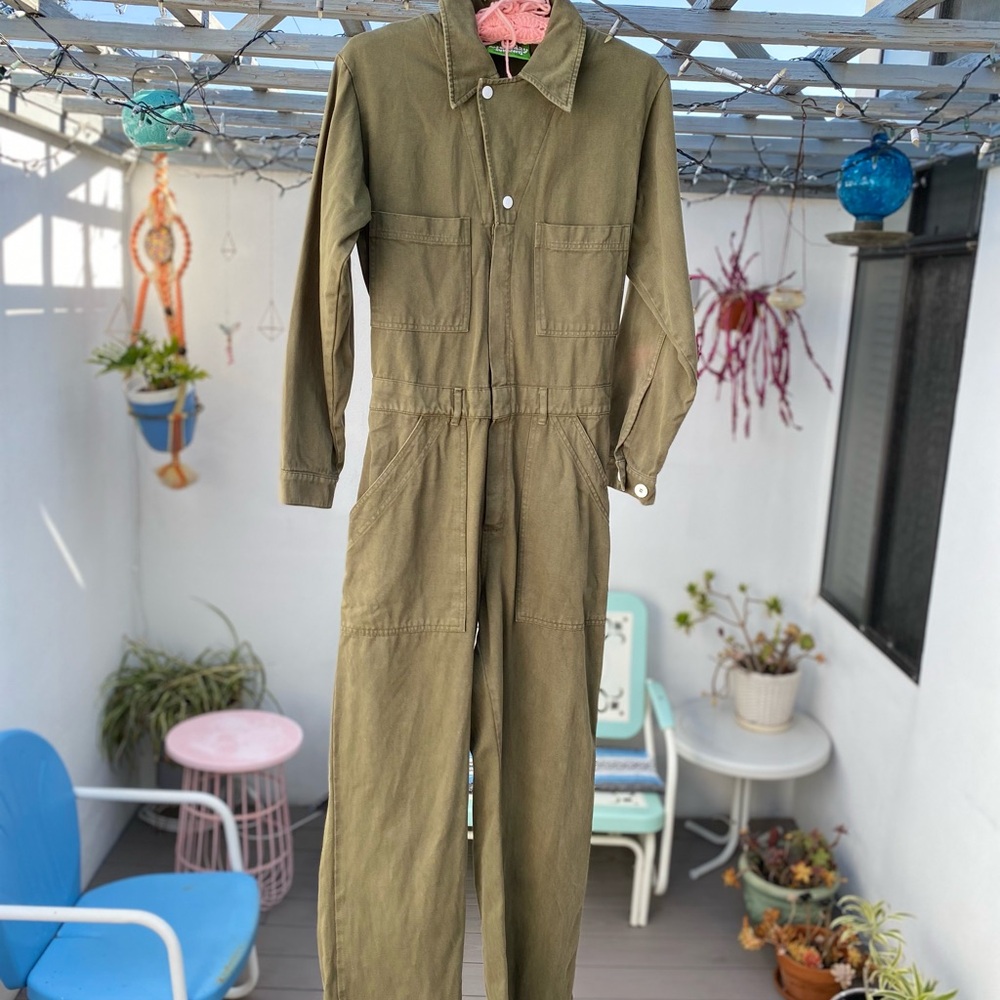 Olive Green Everyday Jumpsuit (size small)